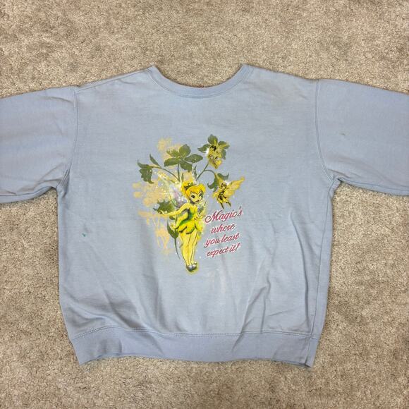 Vintage Disney Tinker Bell Magic's Where You Least Expect It Sweatshirt - Picture 2 of 13